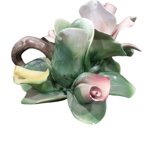 Vintage Set of Capodimonte Candlestick Holders - Picture 7 of 11